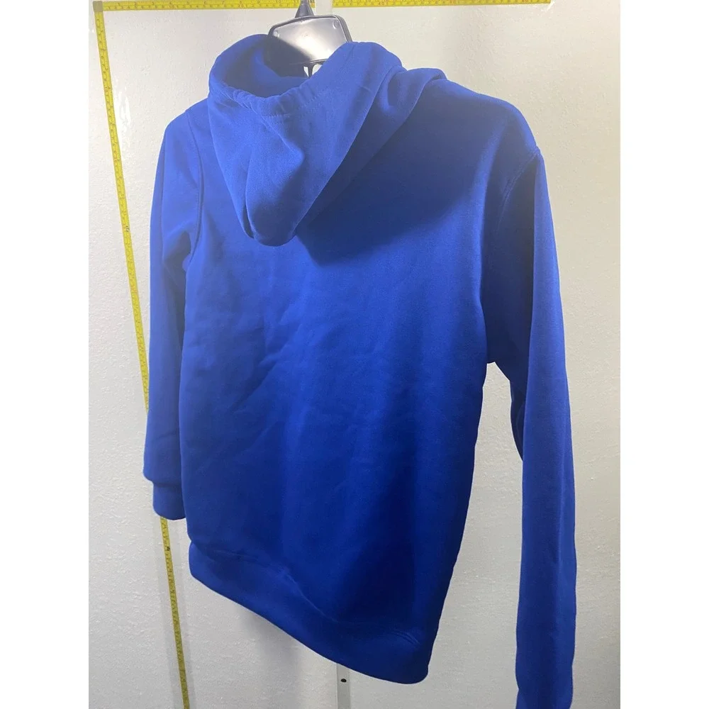 Nike Mens Sportswear Club Fleece Hoodie Royal Blue Pullover Sweatshirt Small
